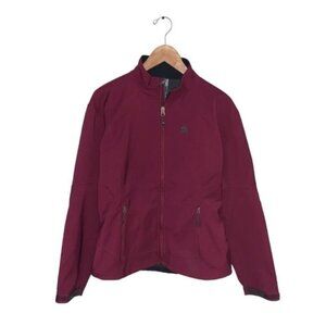 Nike ACG Jacket Women’s Size Medium Maroon Soft‎ Shell Fleece Lined Full Zip